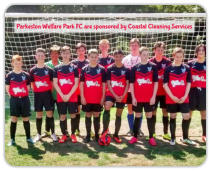Parkeston Welfare Park FC are sponsored by Coastal Cleaning Services